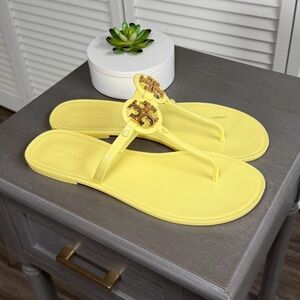 Tory Burch Yellow Jelly Miller Sandals Size 9